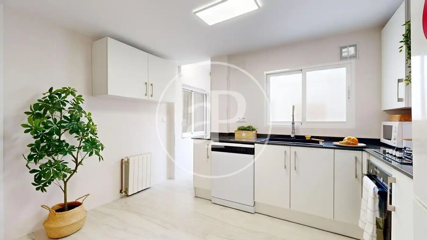 Küche von Wohnung zur Miete in Valencia mit Klimaanlage, Heizung und Möbliert