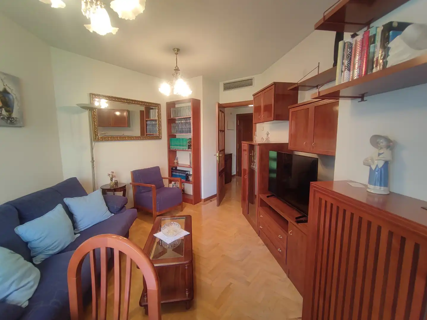 Sala d'estar de Pis en venda en Madrid amb Aire condicionat, Calefacció i Parquet