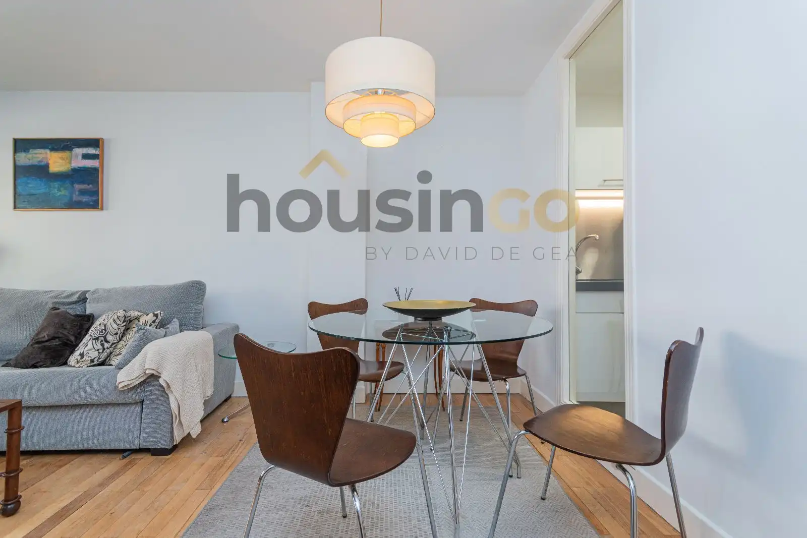 Dining room of Flat for rent in Madrid  with Air Conditioner, Heating and Furnished