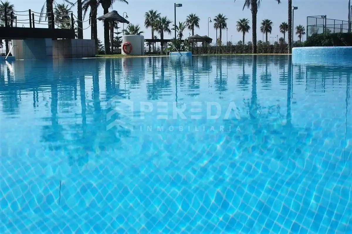Swimming pool of Ground floor for sale in Roquetas de Mar  with Air Conditioner, Private garden and Terrace