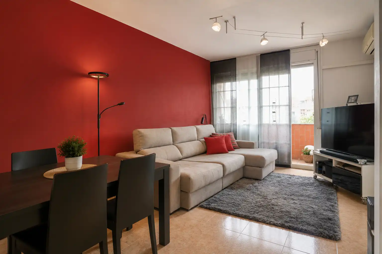 Sala de estar de Piso en venta en Sabadell con Aire acondicionado, Calefacción y Terraza