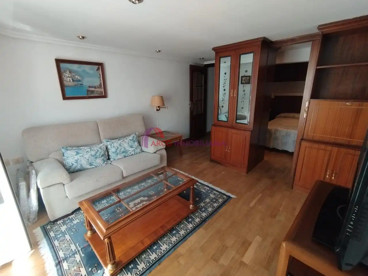 Wohnzimmer von Wohnungen zur Miete in Burgos mit Heizung, Parkett und Terrasse