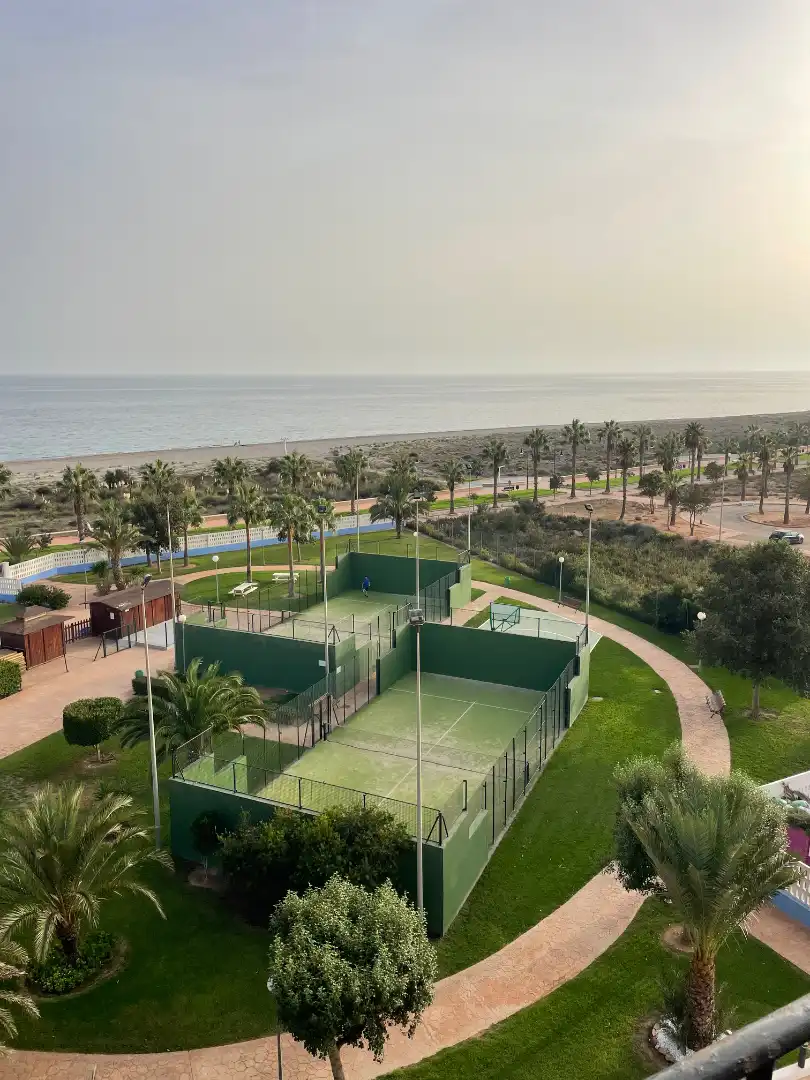 Garden of Flat for rent in El Ejido  with Air Conditioner, Heating and Private garden