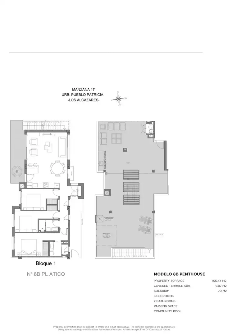 Penthouse with pool for sale in Centro, imagen 21