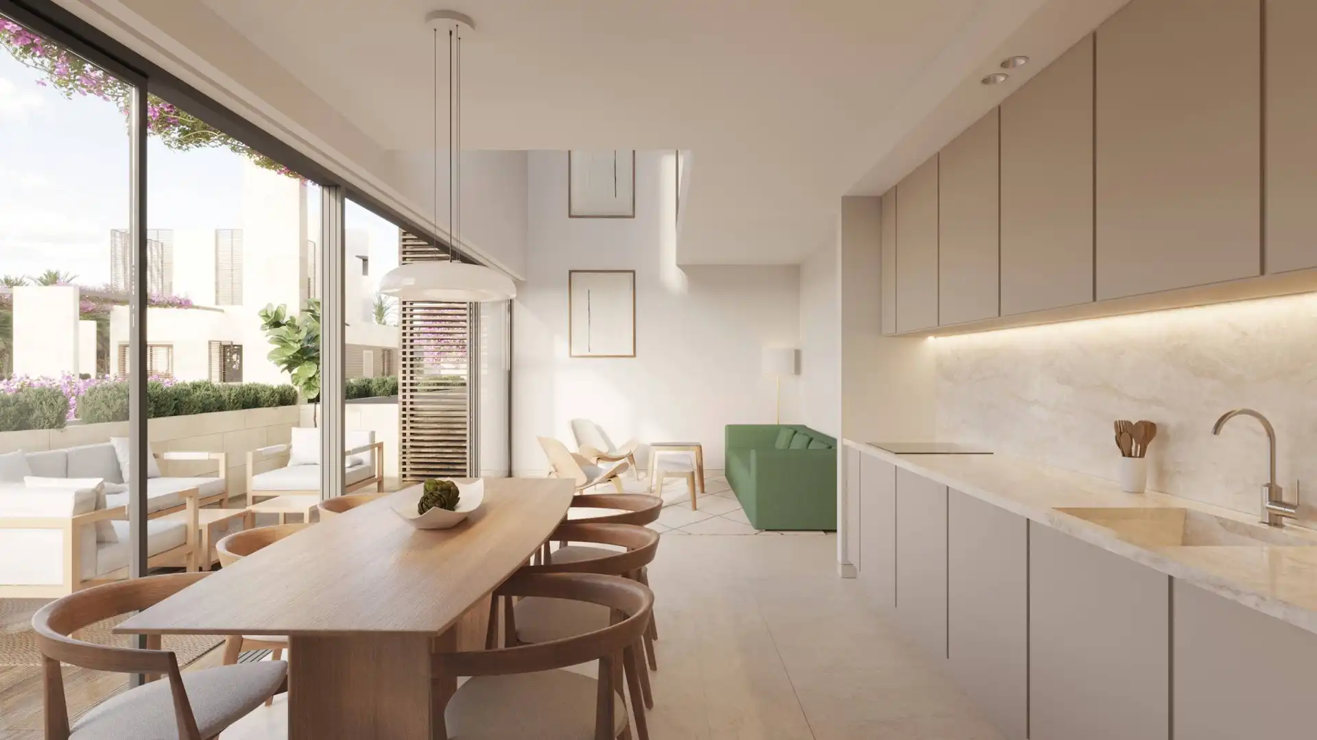 Cocina de Planta baja en venta en Estepona con Aire acondicionado, Calefacción y Jardín privado