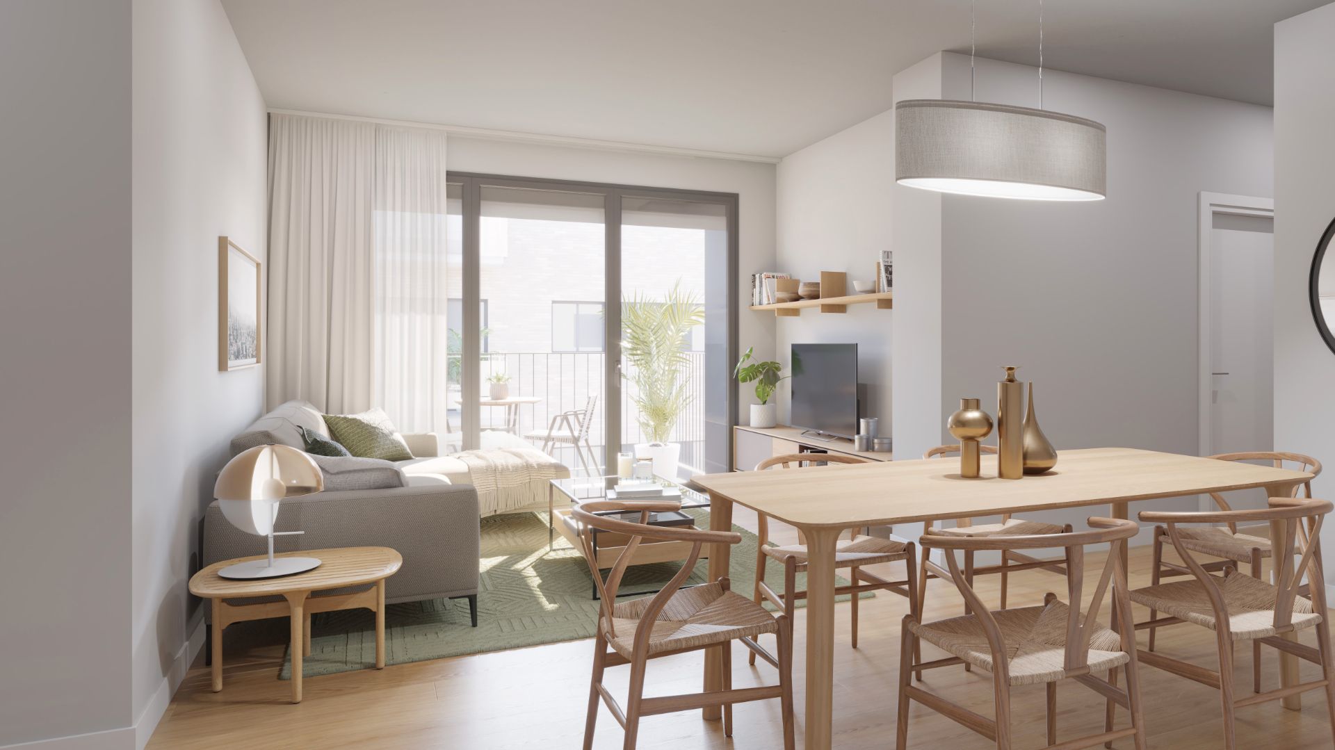 Living room of Flat for sale in Montcada i Reixac  with Air Conditioner, Heating and Parquet flooring