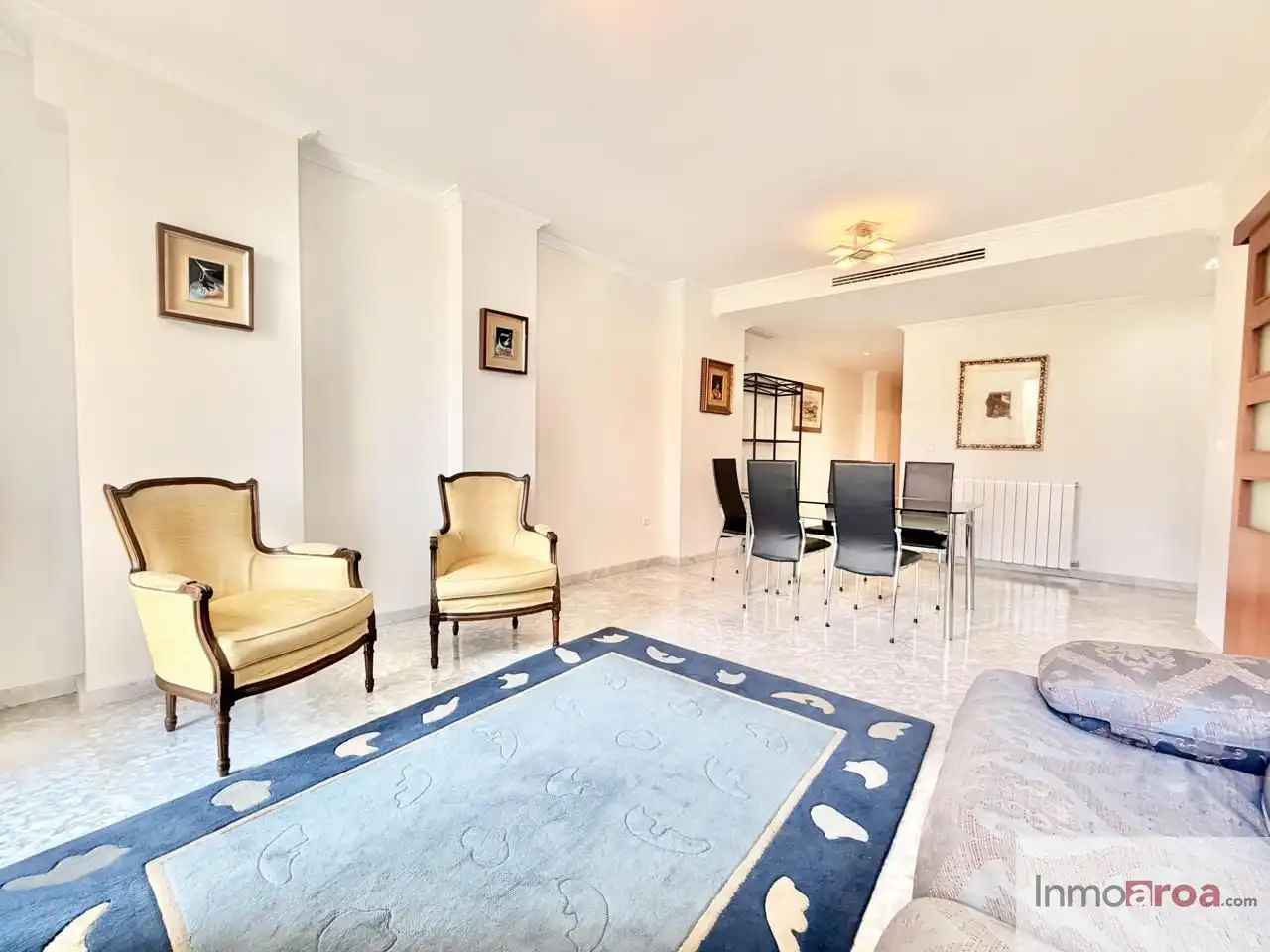 Wohnzimmer von Wohnung zur Miete in Valencia mit Klimaanlage, Heizung und Möbliert