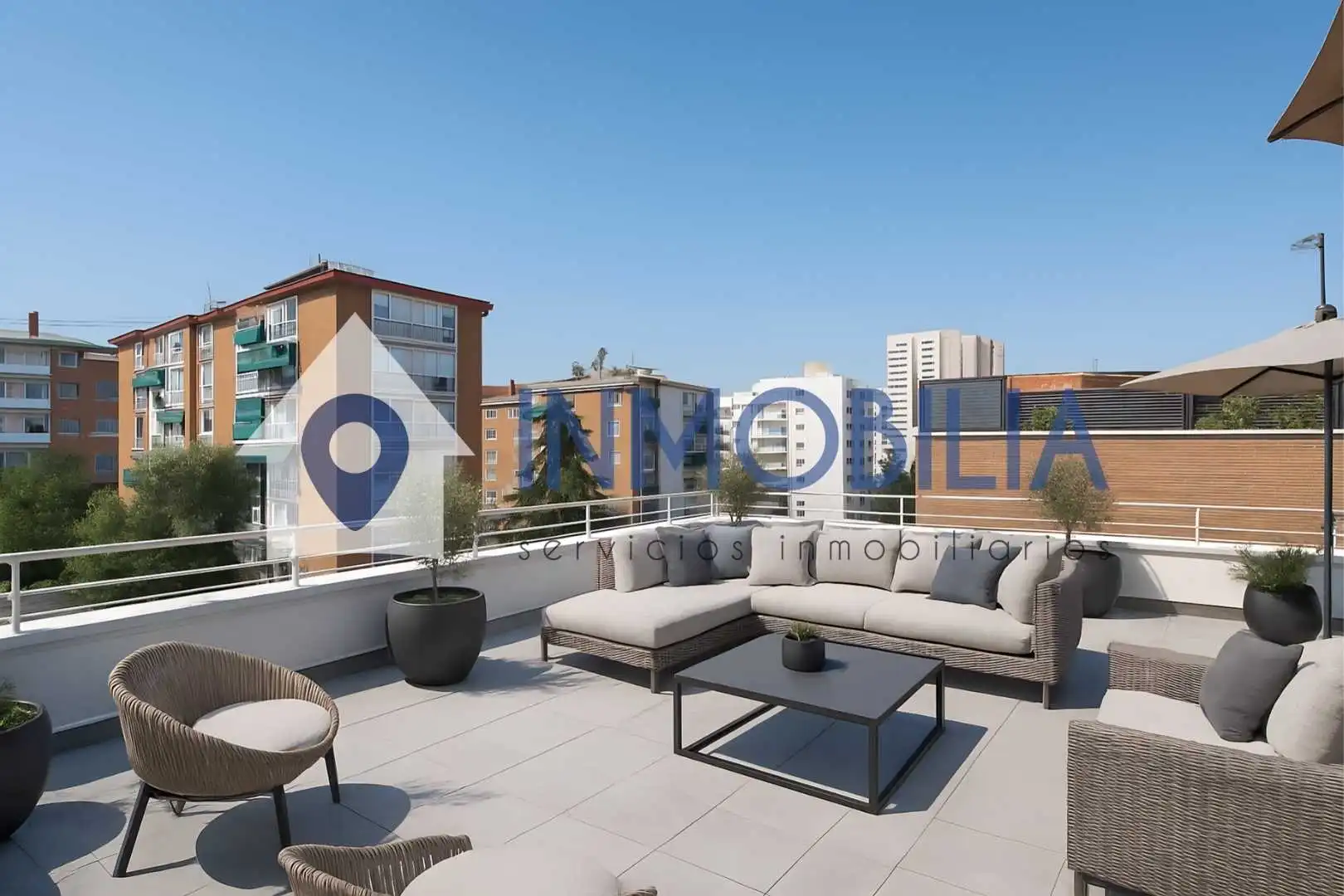Terraza de Ático en venta en Madrid con Calefacción y Terraza