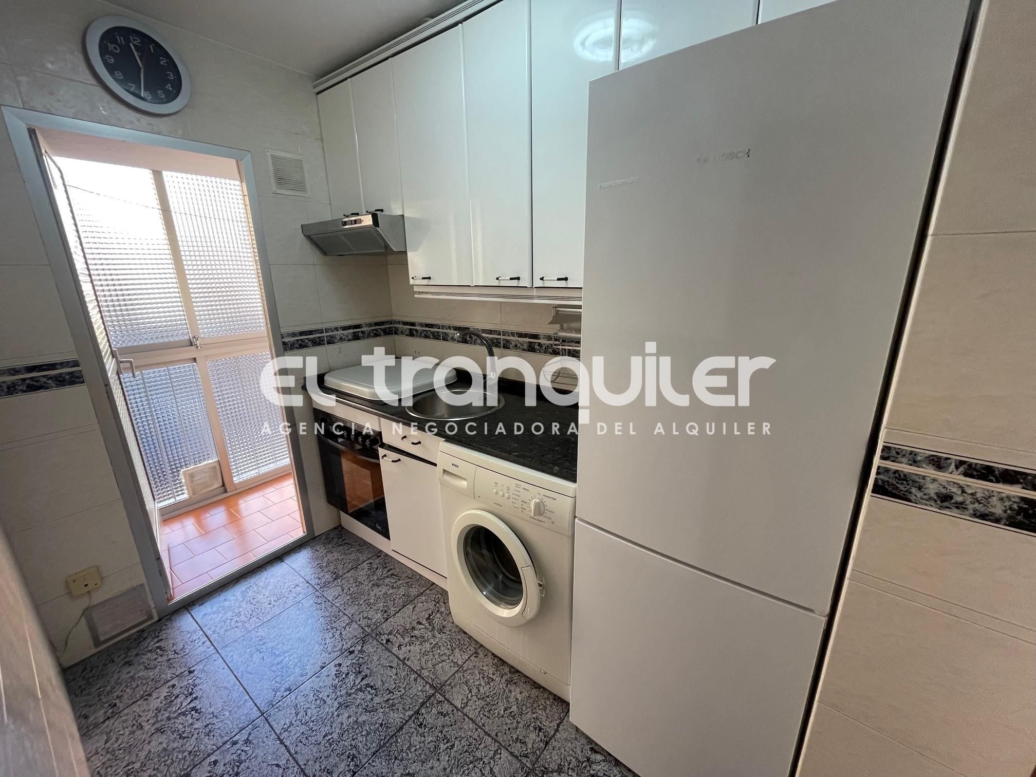 Kitchen of Flat for sale in  Madrid Capital  with Air Conditioner and Terrace