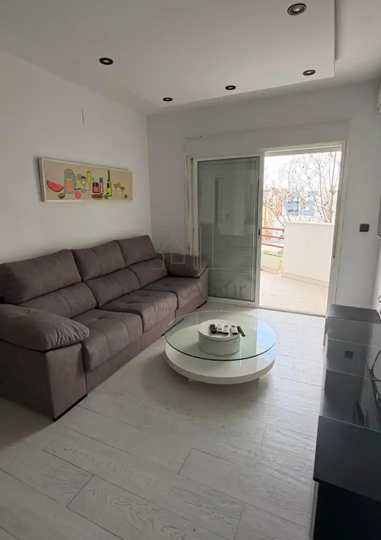 Living room of Flat for sale in Sanlúcar de Barrameda  with Air Conditioner, Terrace and Furnished