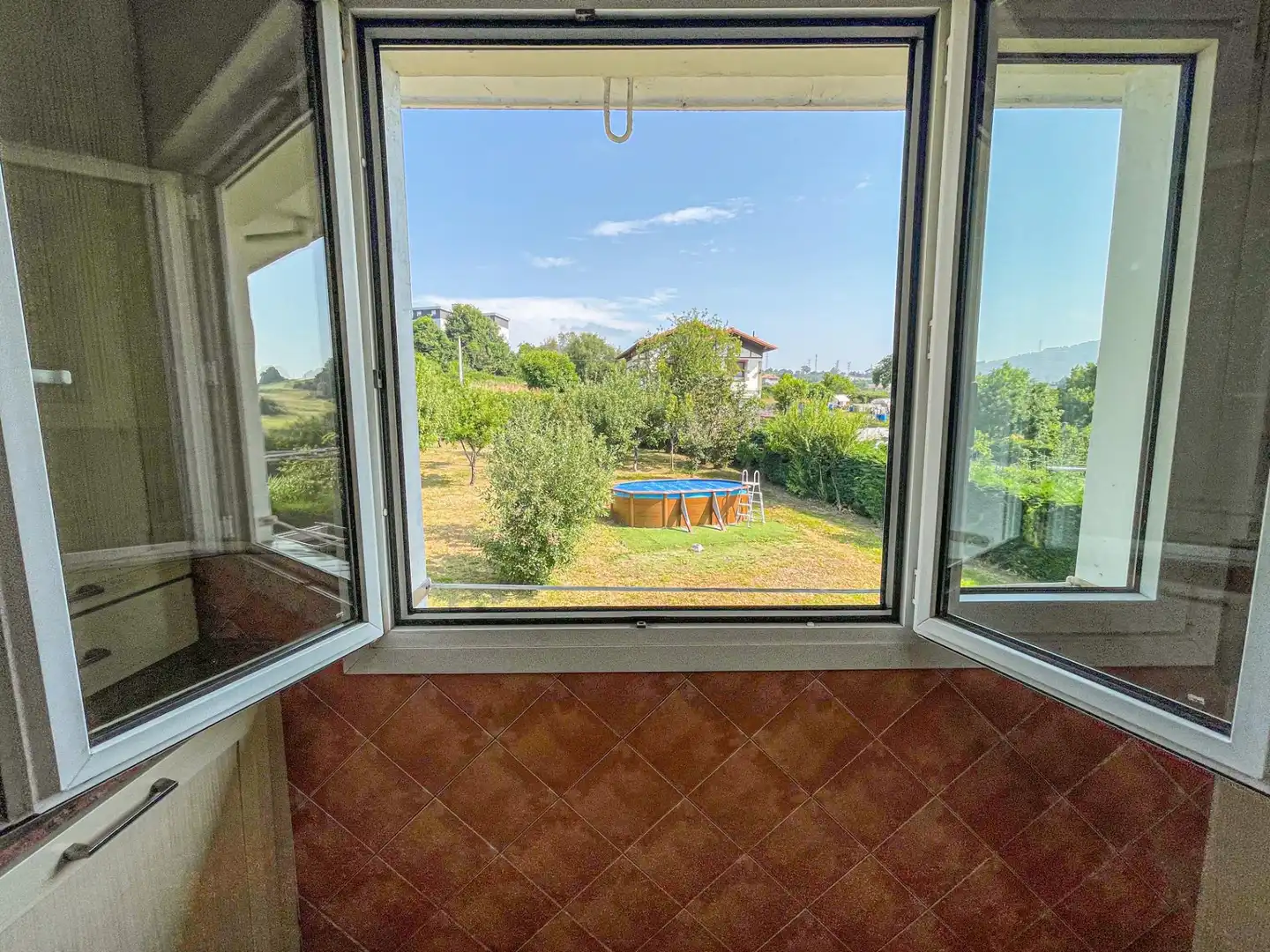 Balcony of Houses for sale in Abanto y Ciérvana-Abanto Zierbena  with Heating, Private garden and Storage room