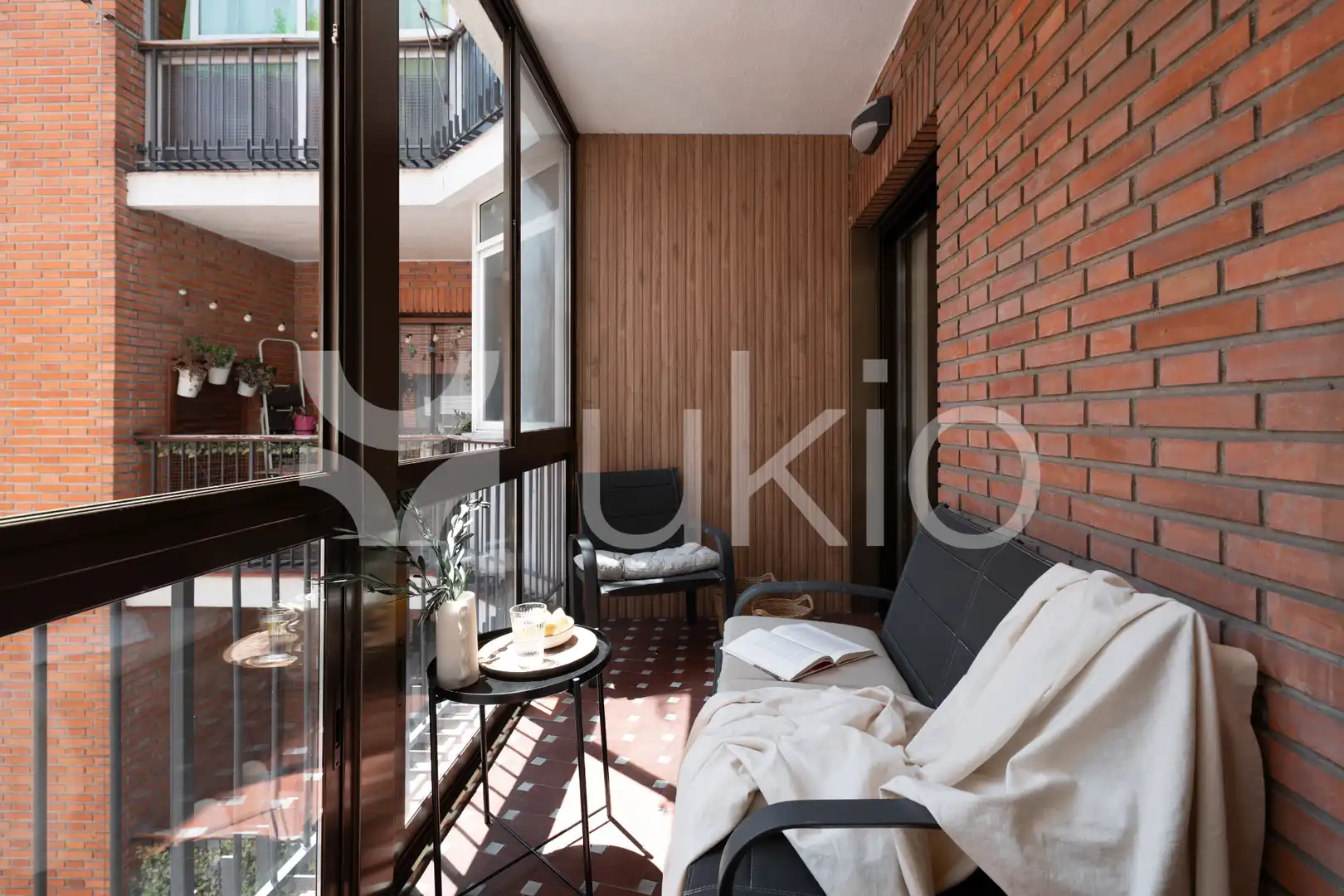 Balcony of Apartments for rent in Madrid  with Air Conditioner, Heating and Terrace