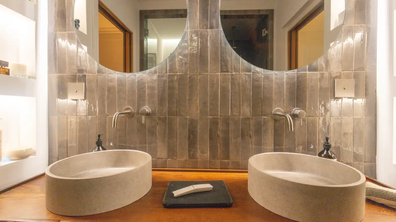 Badezimmer von Dachboden zum Verkauf in  Palma de Mallorca mit Klimaanlage, Heizung und Terrasse