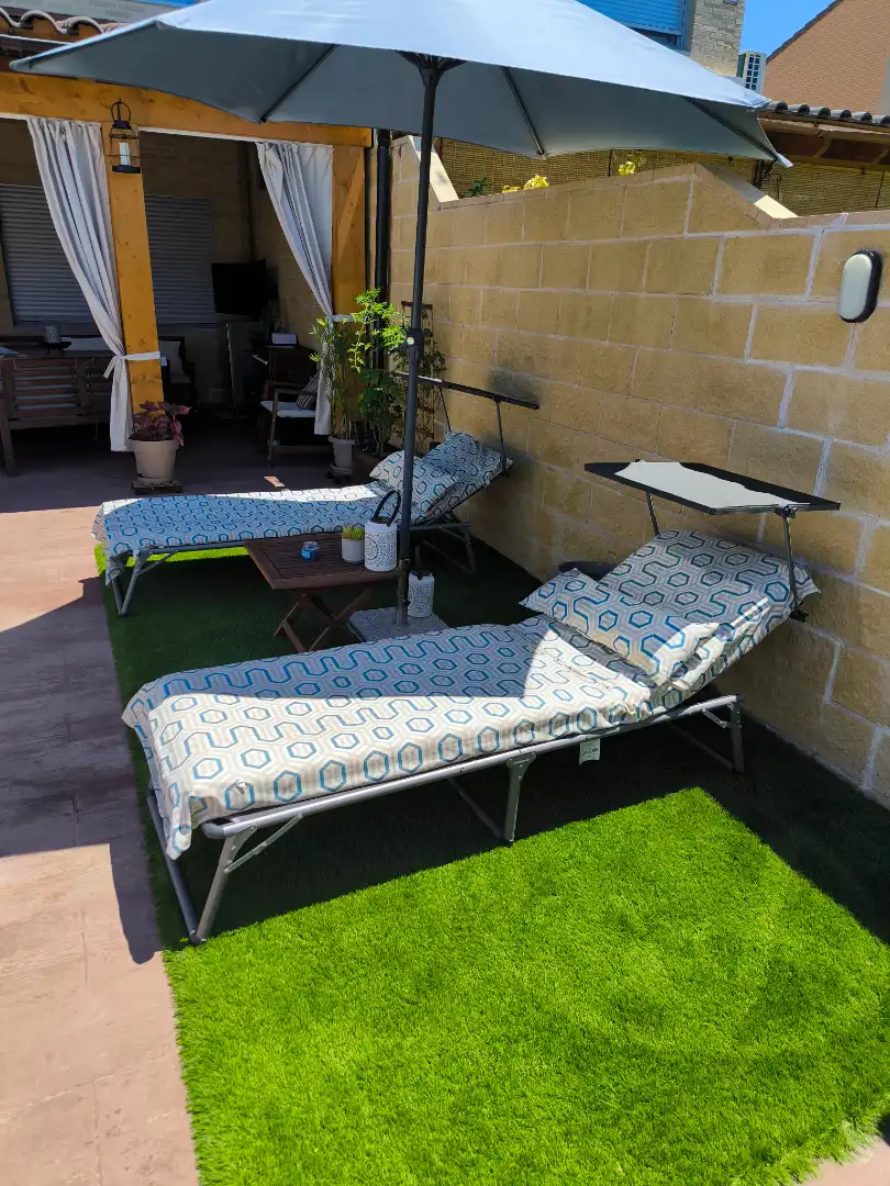 Terraza de Casa adosada en venta en Villalbilla con Aire acondicionado, Calefacción y Jardín privado