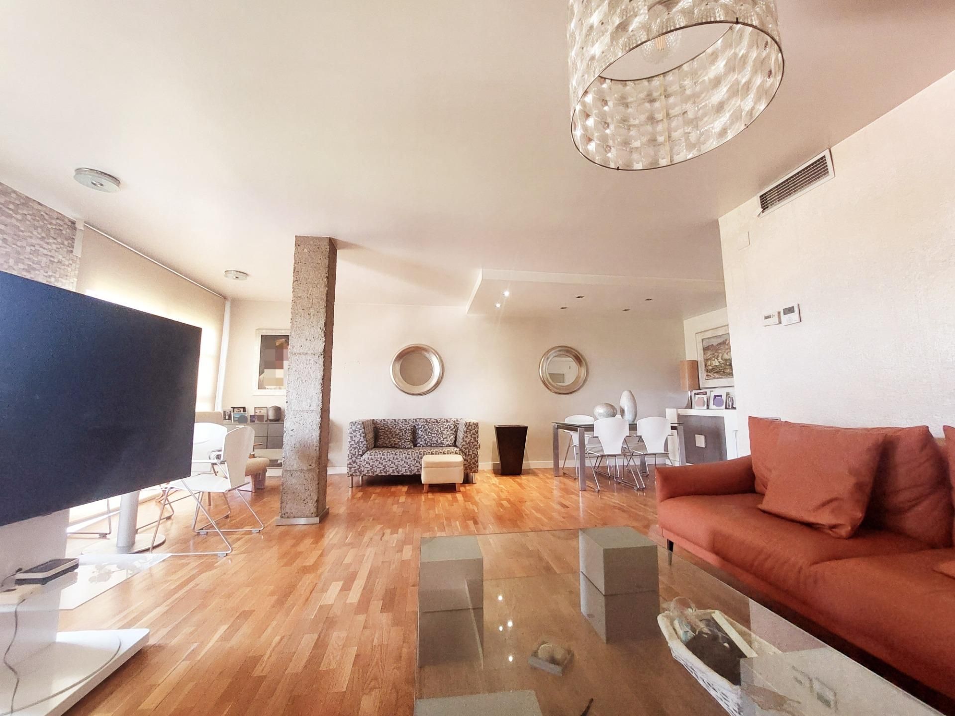 Living room of Attic for sale in  Murcia Capital  with Air Conditioner, Heating and Storage room
