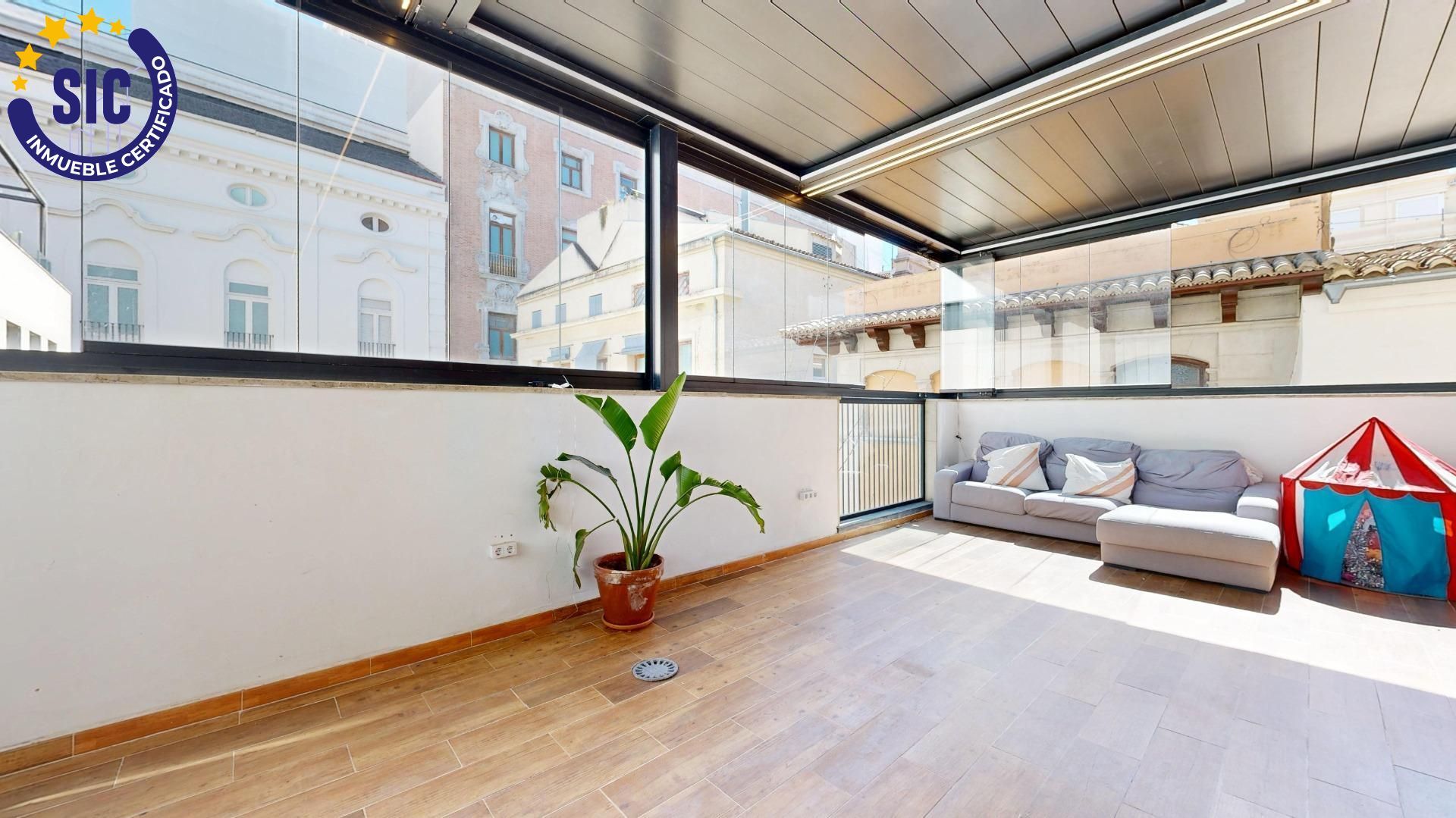 Terrace of Attic for sale in  Valencia Capital  with Air Conditioner, Heating and Terrace