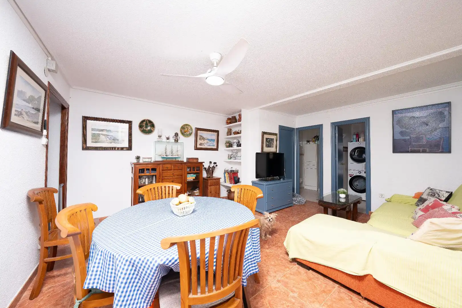 Dining room of Flat for sale in Elche / Elx  with Heating, Furnished and Balcony