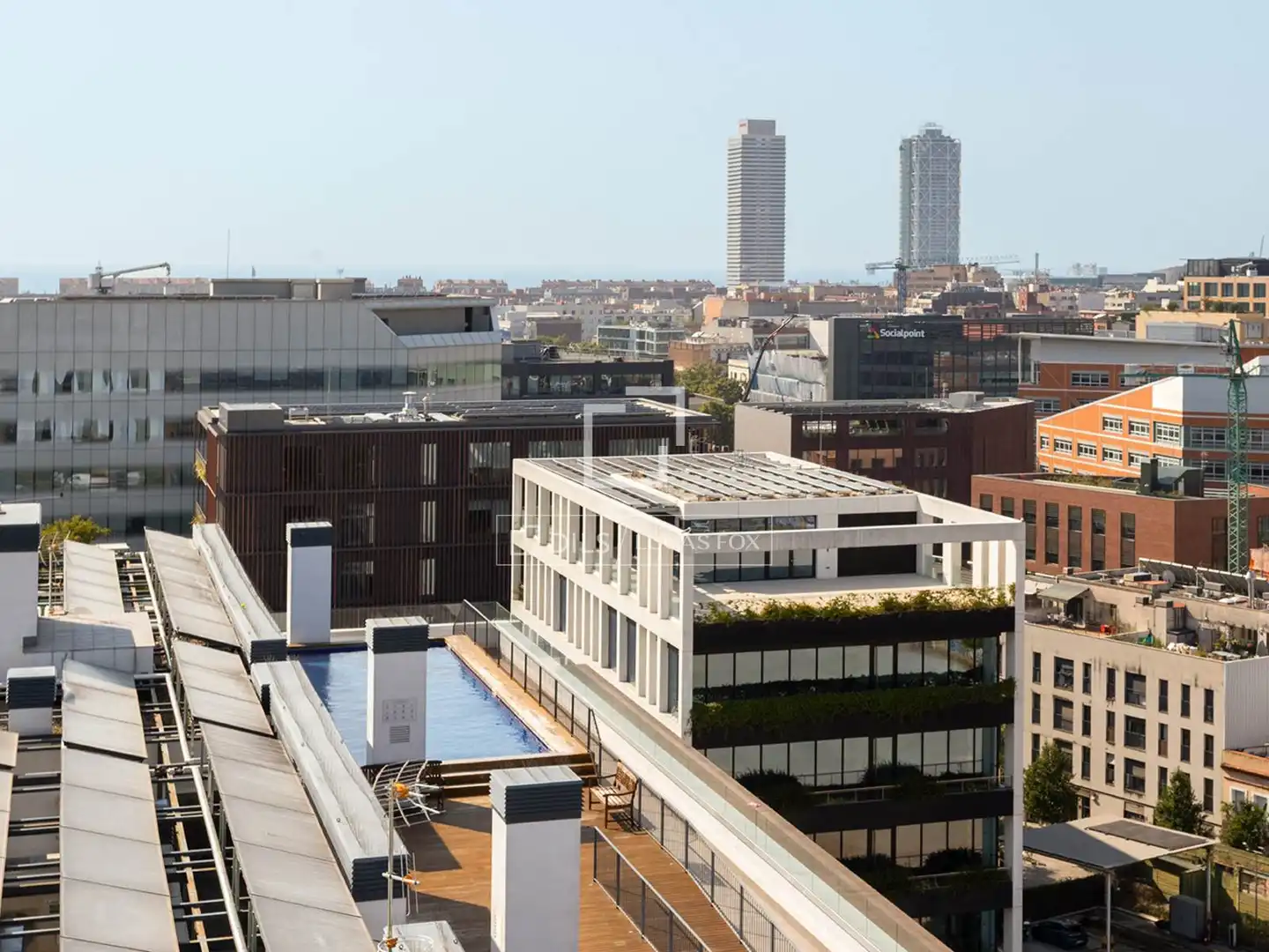 Terrace of Flat for rent in Barcelona  with Air Conditioner, Heating and Parquet flooring