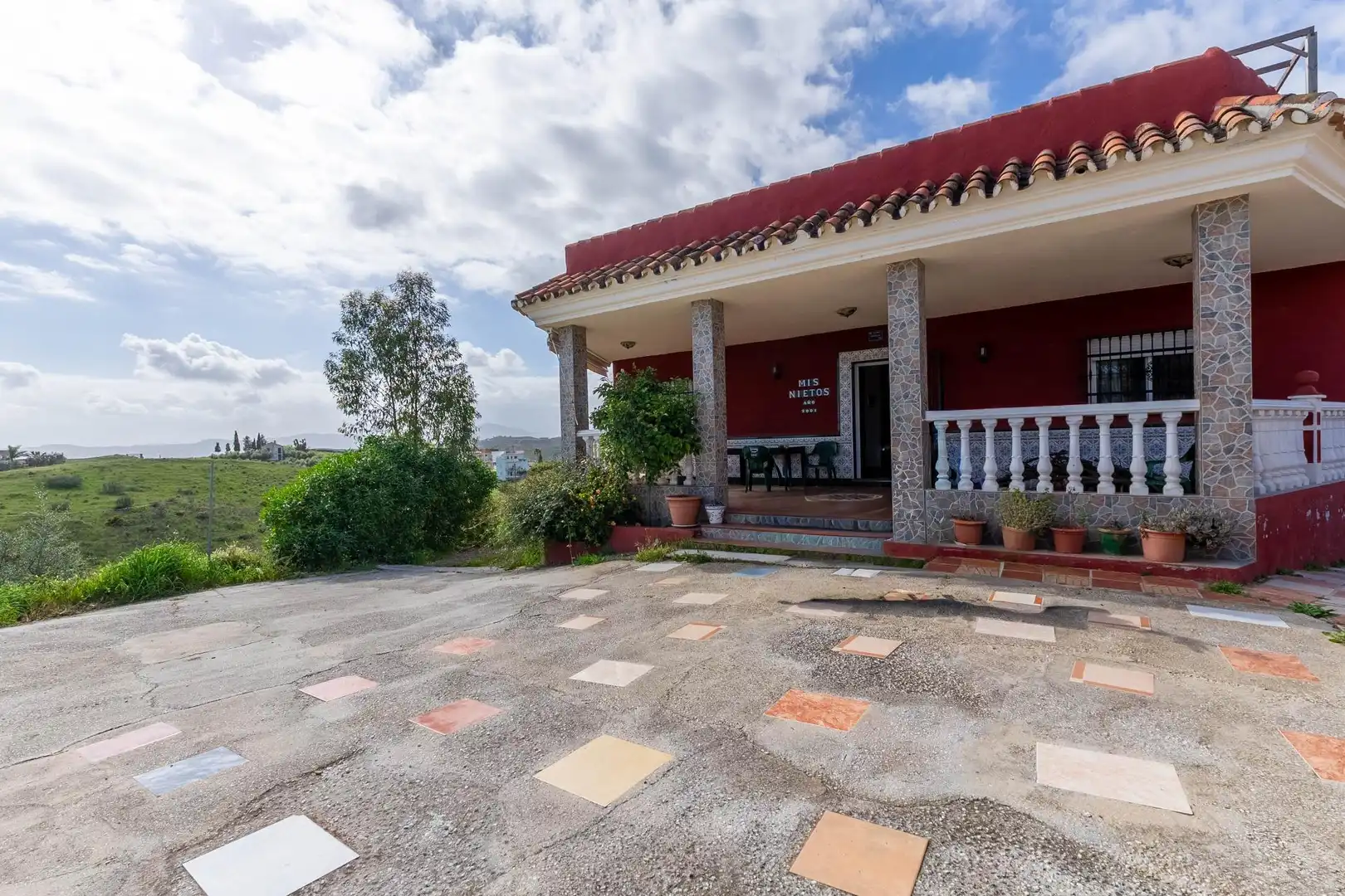 Vista exterior de Finca rústica en venta en Mijas con Aire acondicionado, Jardín privado y Terraza