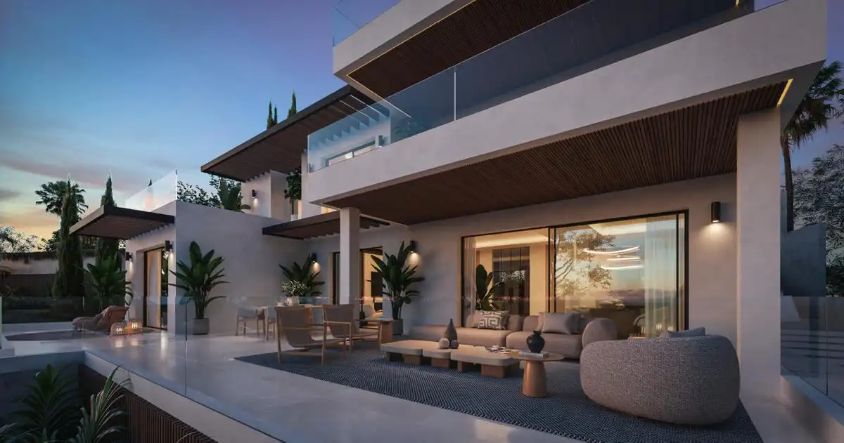 Terraza de Casa o chalet en venta en Benalmádena con Aire acondicionado, Jardín privado y Terraza