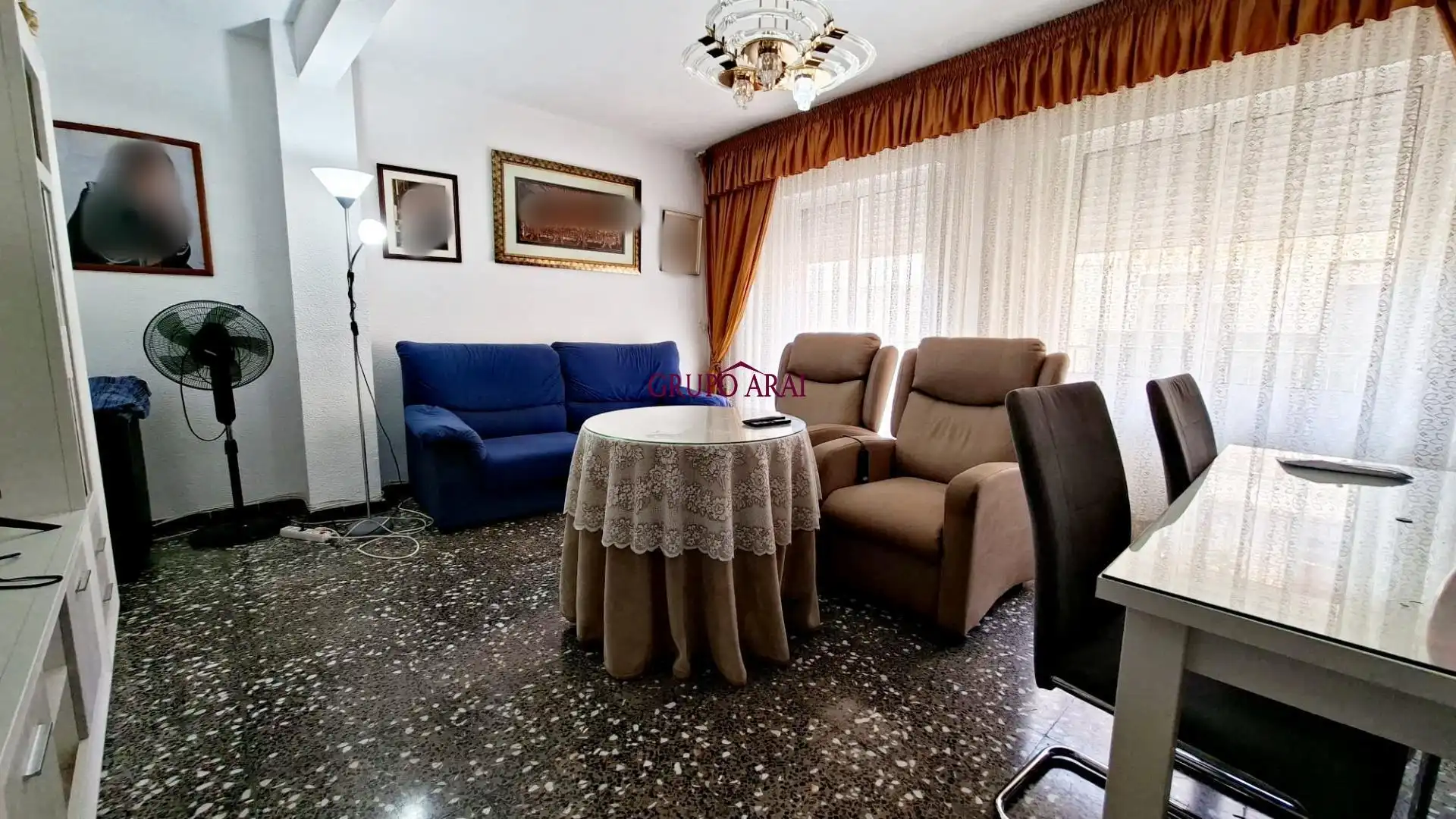 Living room of Flat for sale in Aspe  with Balcony