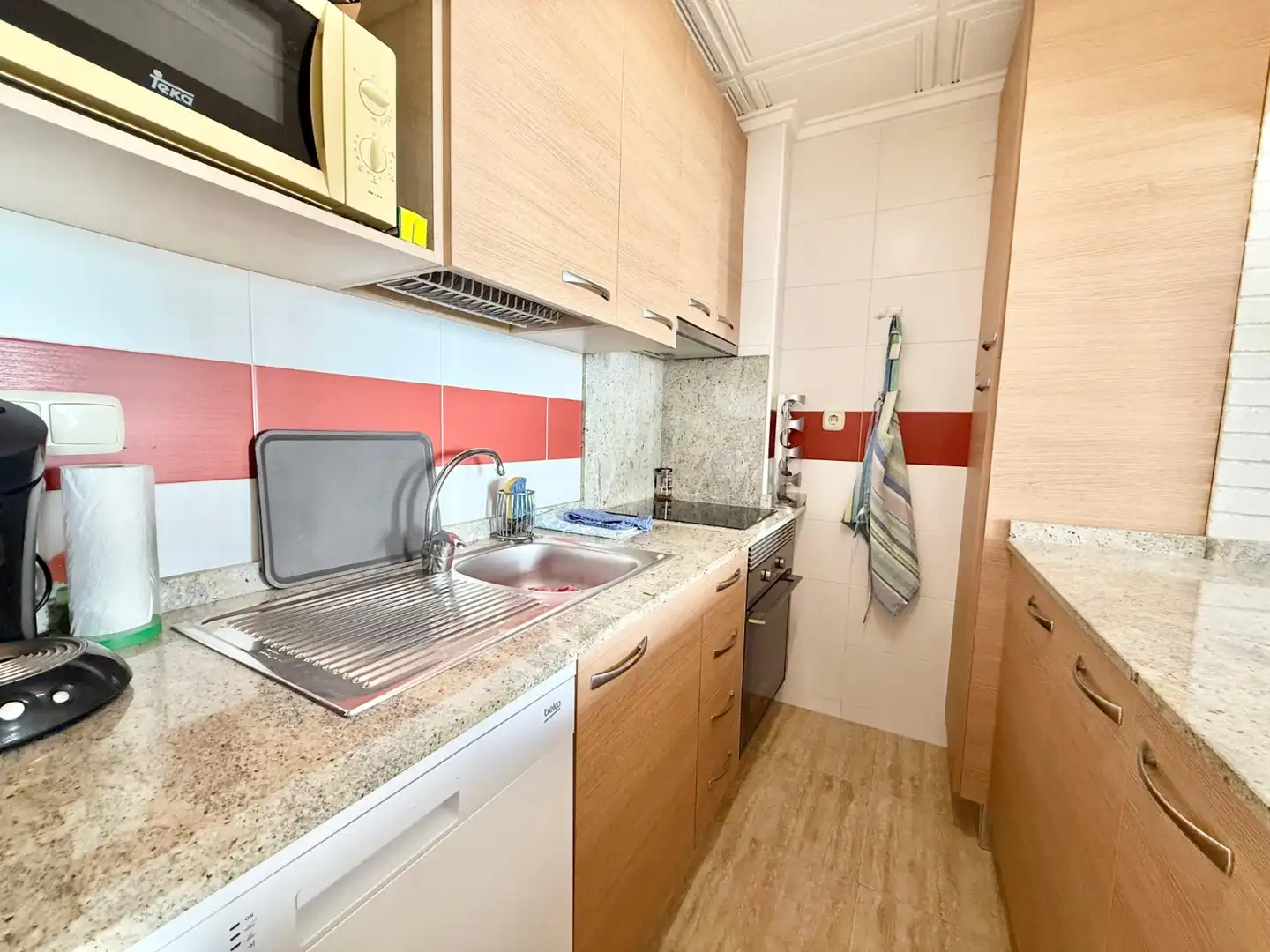 Kitchen of Flat for rent in Pilar de la Horadada  with Air Conditioner, Heating and Furnished