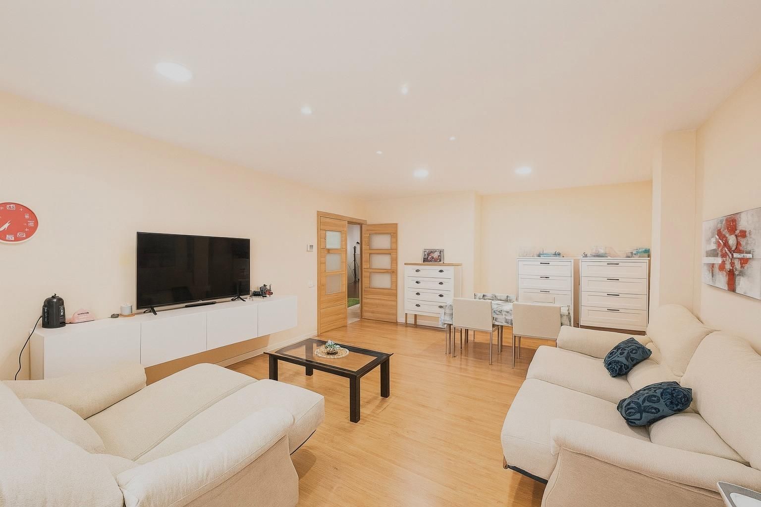 Living room of Flat for sale in  Tarragona Capital  with Air Conditioner, Heating and Private garden