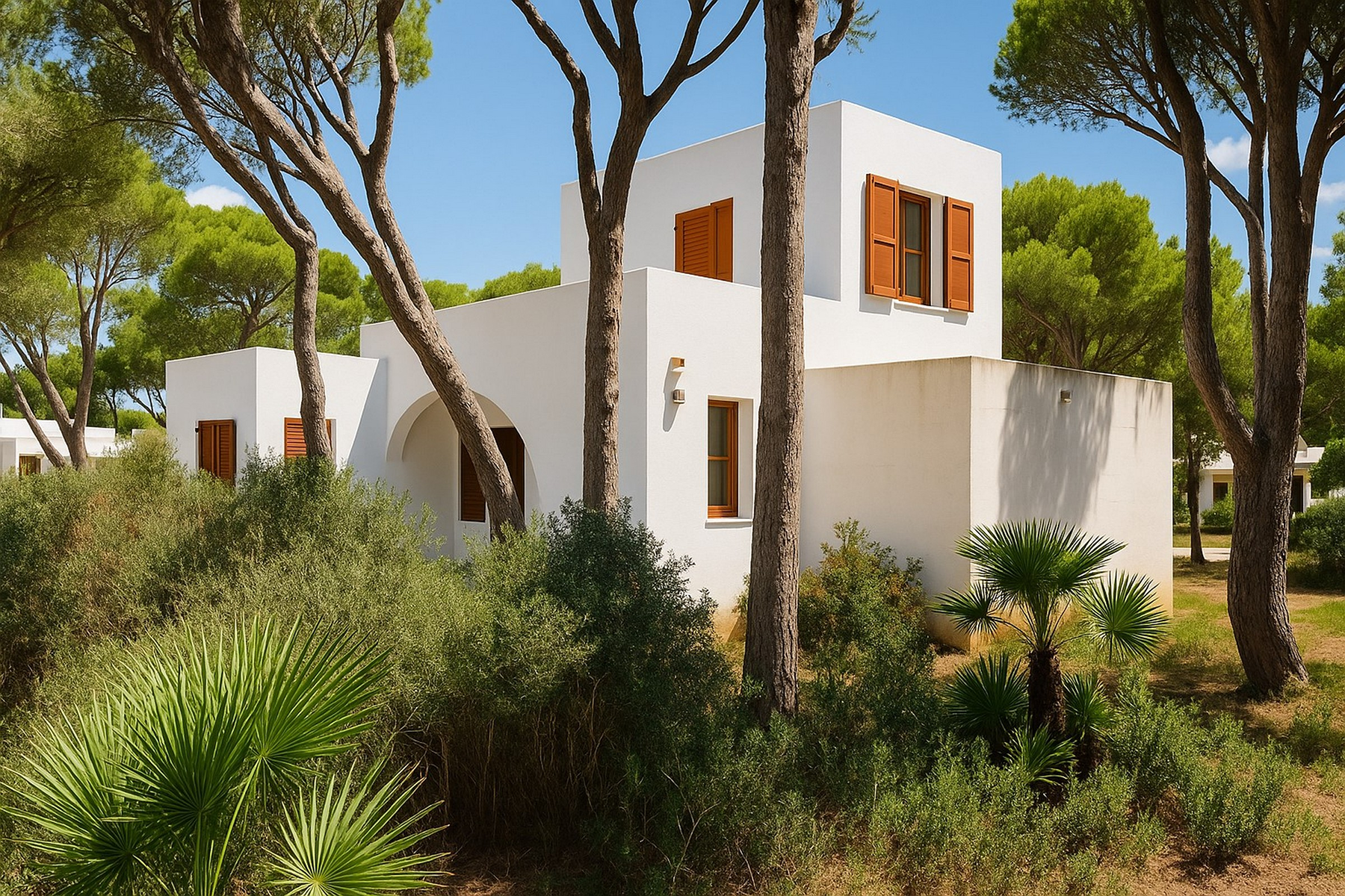 Vista exterior de Casa o xalet en venda en Es Mercadal amb Aire condicionat, Jardí privat i Terrassa
