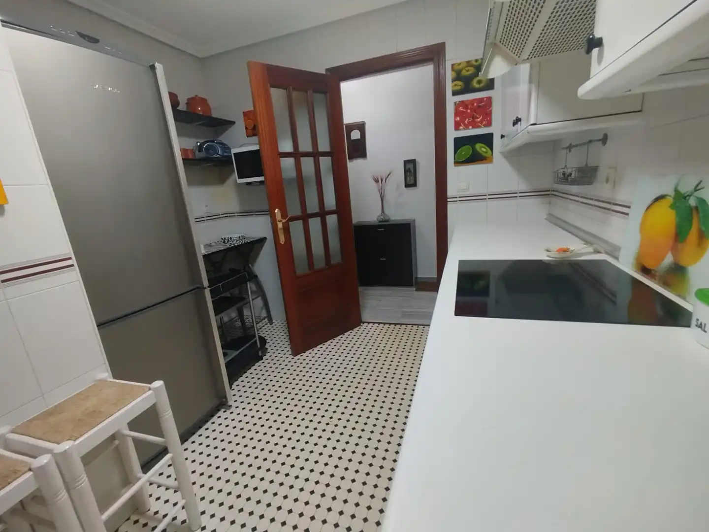 Kitchen of Flat for rent in Ciudad Real  with Heating, Terrace and Furnished