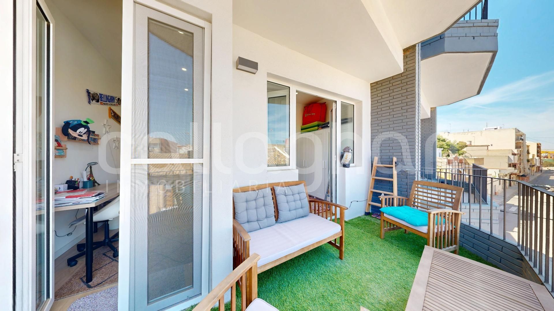 Balcony of Flat for sale in  Valencia Capital  with Air Conditioner, Terrace and Balcony