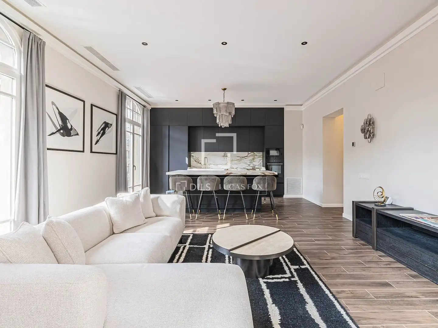 Sala de estar de Piso en venta en Barcelona con Aire acondicionado, Calefacción y Balcón