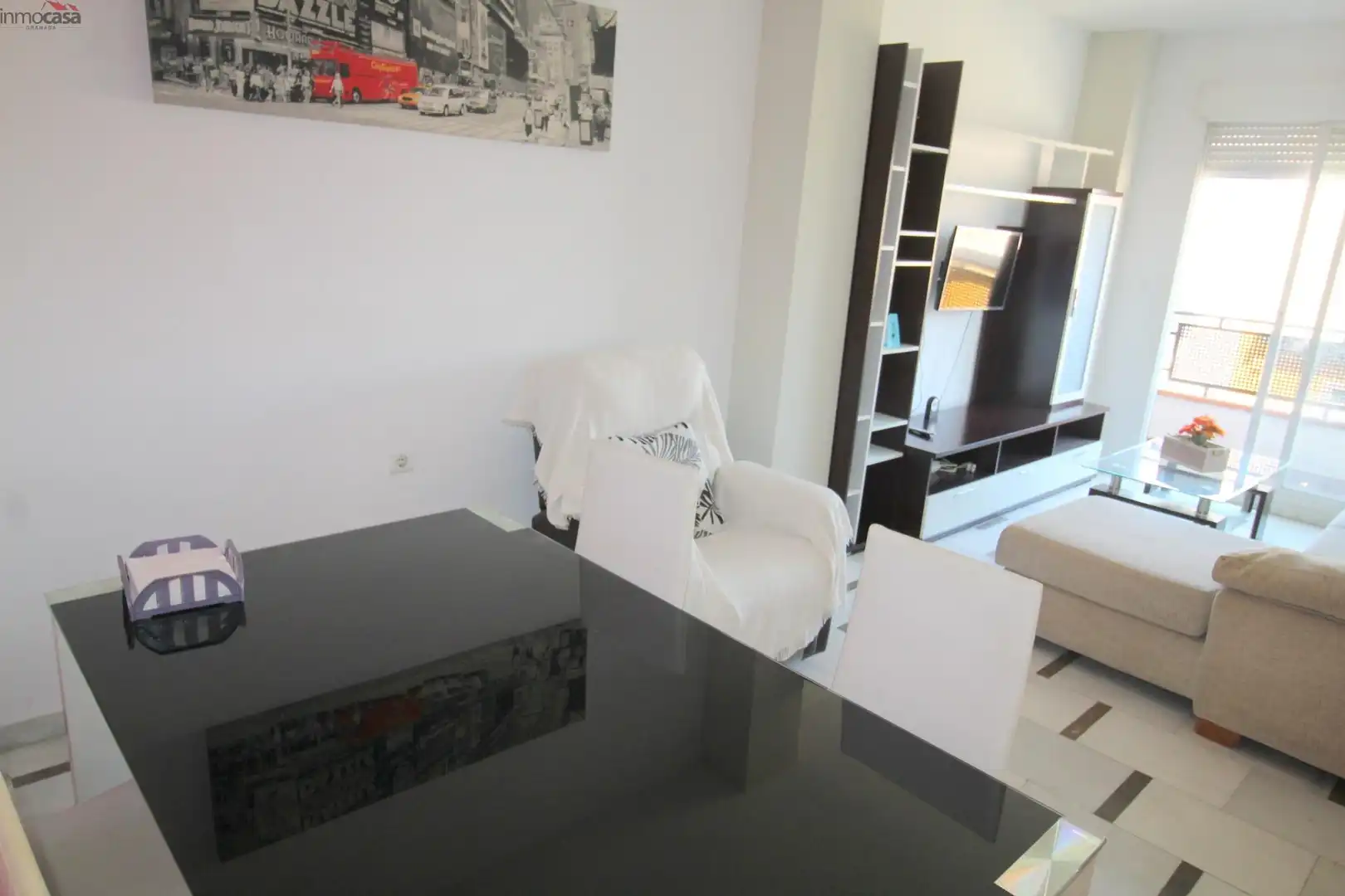 Comedor de Piso de alquiler en Armilla con Aire acondicionado, Jardín privado y Amueblado