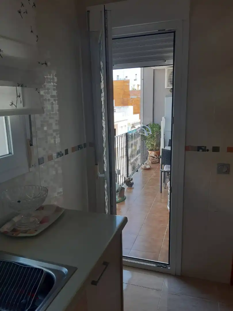 Terrassa de Pis de lloguer en Vinaròs amb Aire condicionat, Moblat i Forn