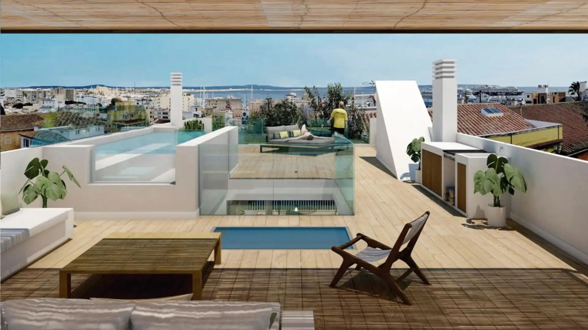 Terrasse von Einfamilien-Reihenhaus zum Verkauf in  Palma de Mallorca mit Terrasse