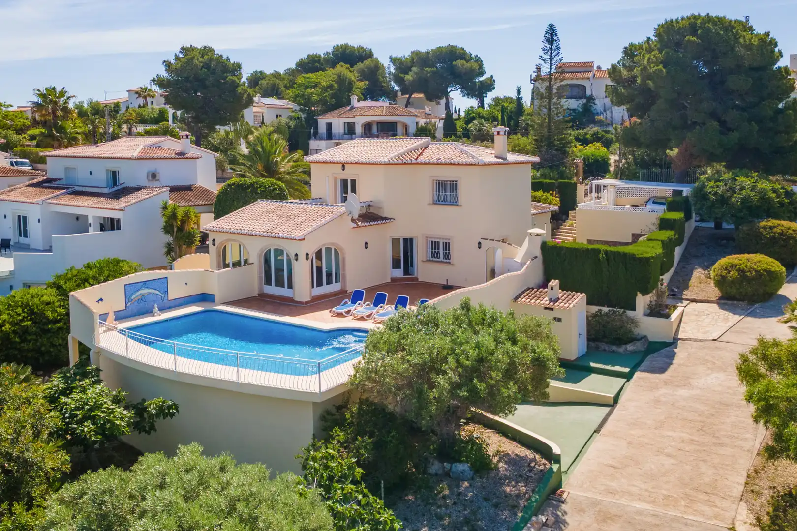 Exterior view of Houses for sale in Jávea / Xàbia  with Air Conditioner, Private garden and Terrace