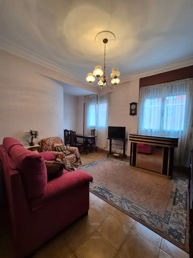 Living room of Flat for sale in Bilbao   with Storage room and Furnished