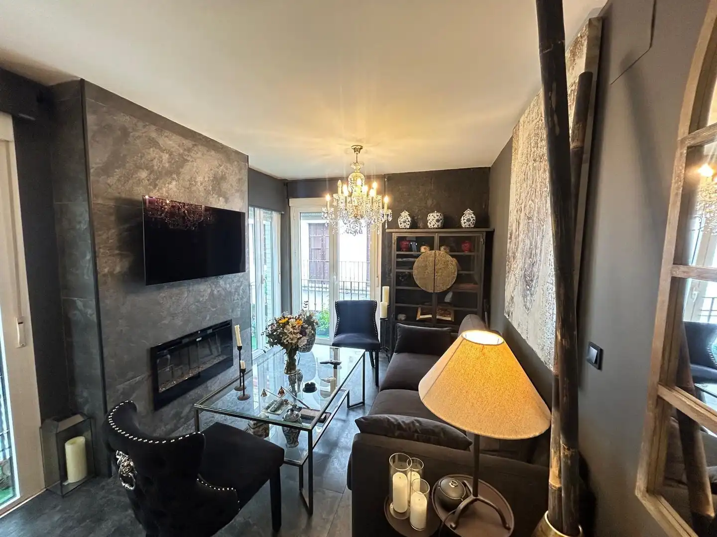 Sala de estar de Piso en venta en Sevilla con Aire acondicionado y Balcón