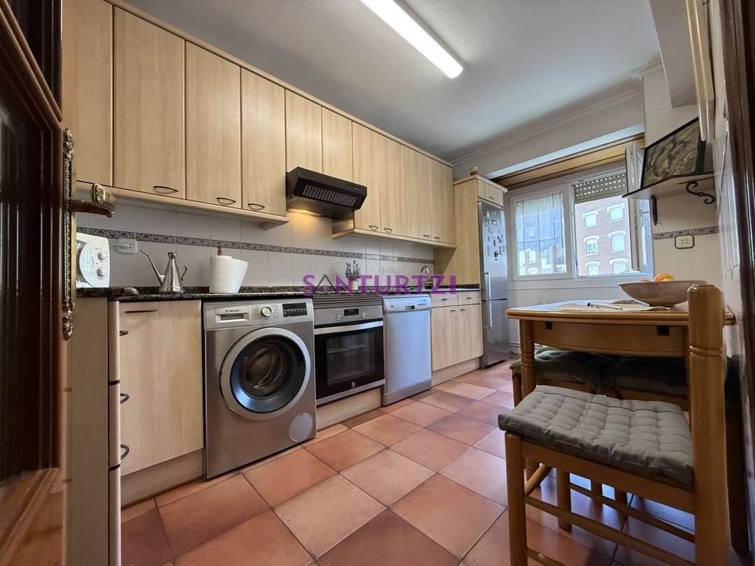 Kitchen of Flat for sale in Santurtzi   with Heating, Terrace and Storage room