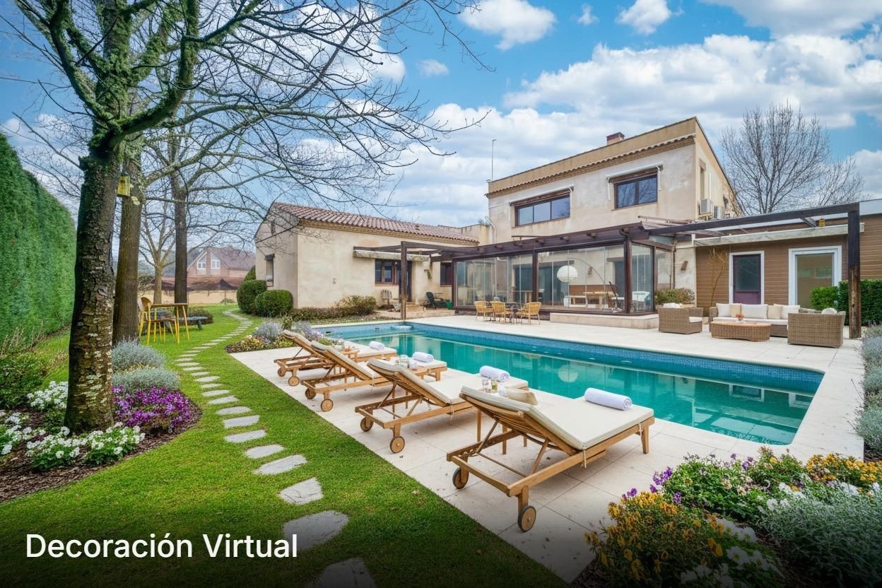 Jardí de Casa o xalet en venda en Valdemorillo amb Aire condicionat, Piscina i Balcó