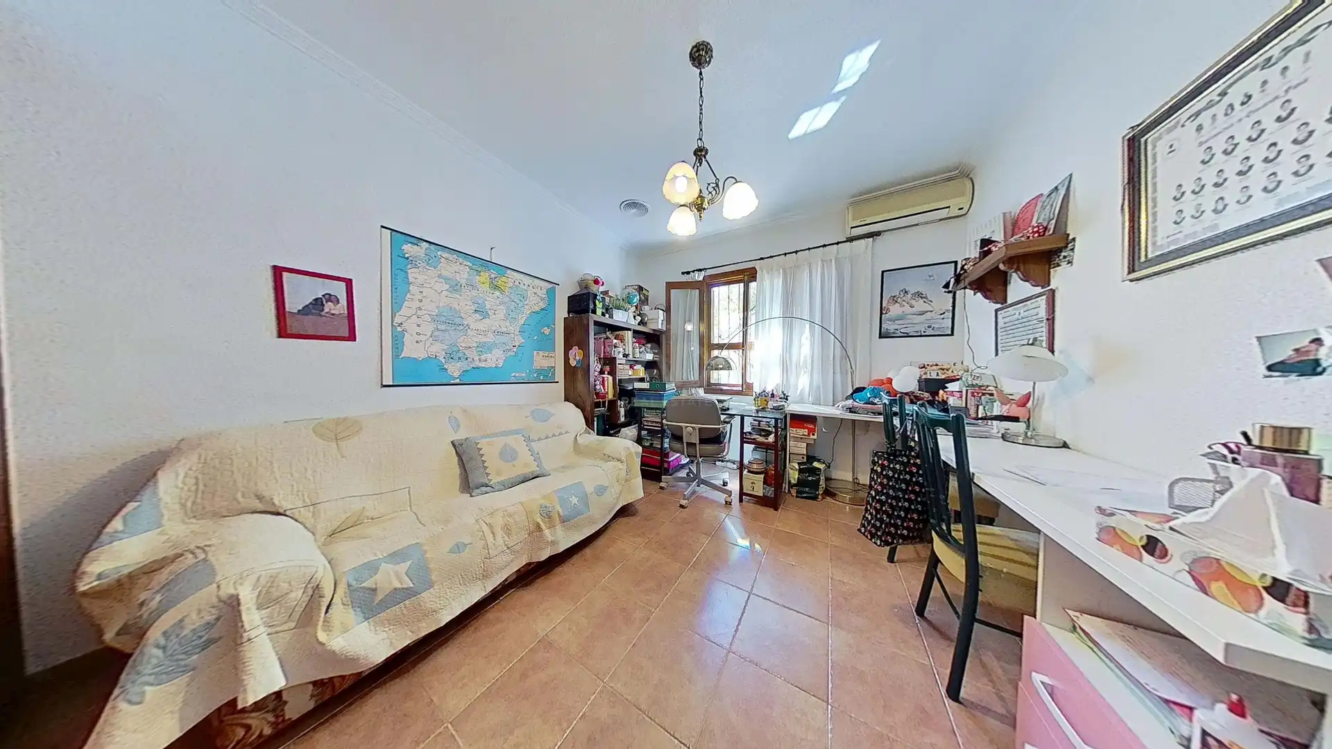 Sala d'estar de Casa o xalet en venda en Elche / Elx amb Aire condicionat, Calefacció i Terrassa