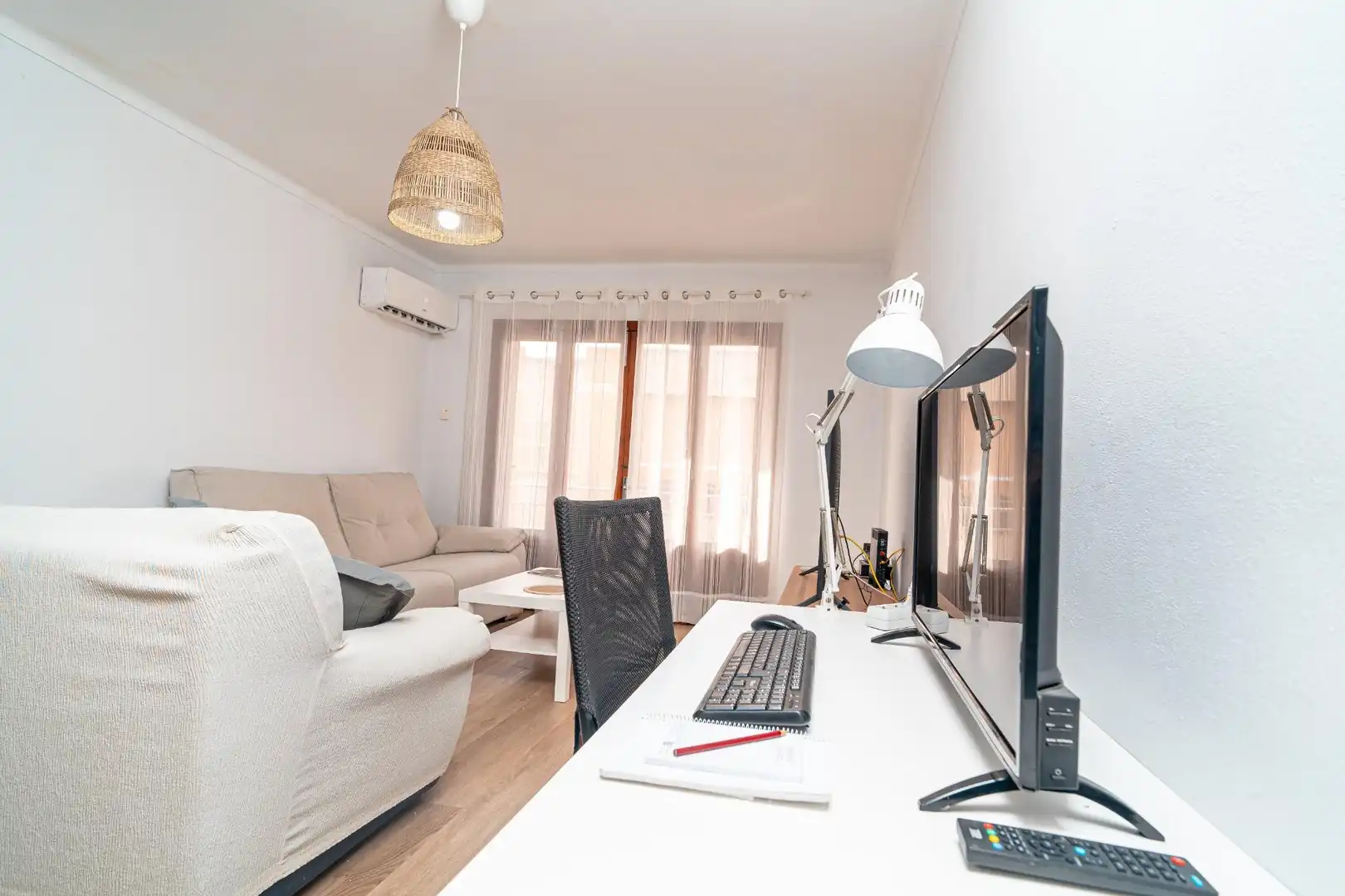 Sala d'estar de Apartament en venda en Manacor amb Aire condicionat, Moblat i Balcó