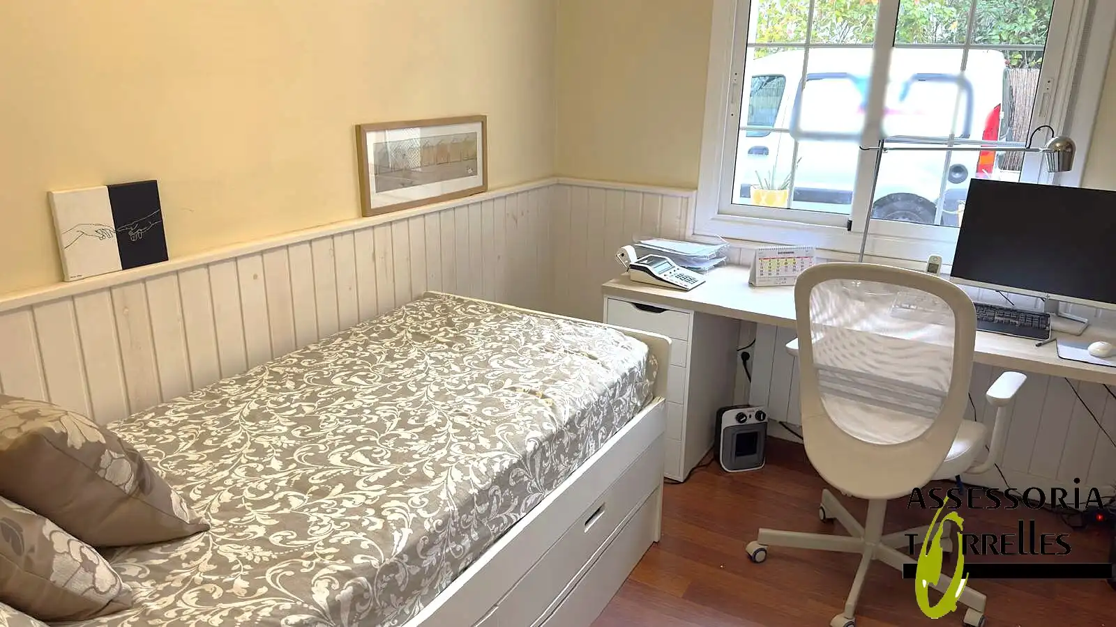 Schlafzimmer von Haus oder Chalet zum Verkauf in Torrelles de Llobregat mit Heizung, Privatgarten und Parkett