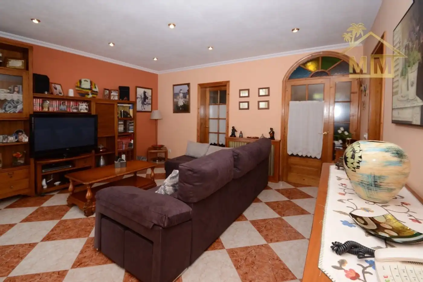 Sala d'estar de Casa o xalet en venda en Es Castell amb Aire condicionat, Calefacció i Terrassa