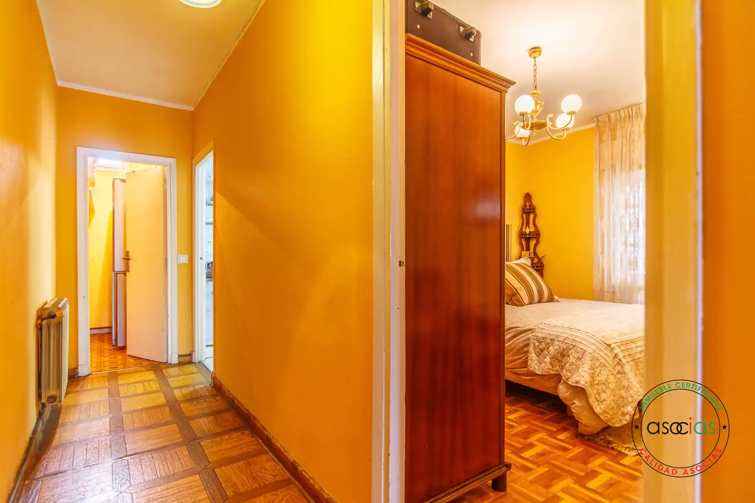 Bedroom of Flat for sale in Nava  with Heating and Balcony