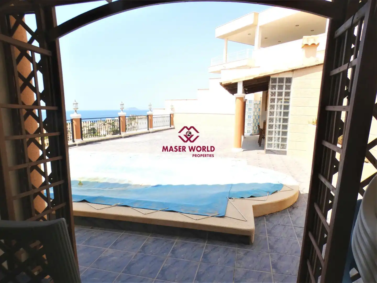 Terrassa de Casa o xalet en venda en Mazarrón amb Jardí privat, Terrassa i Piscina