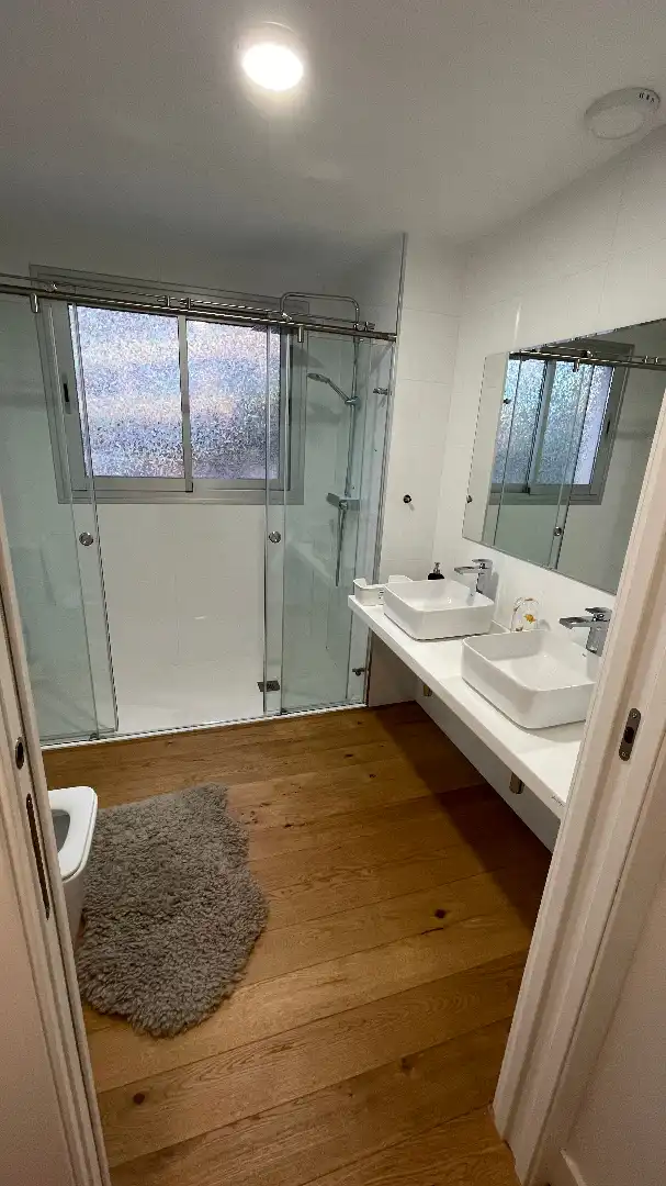Baño de Apartamento en venta en Mijas con Aire acondicionado, Calefacción y Parquet