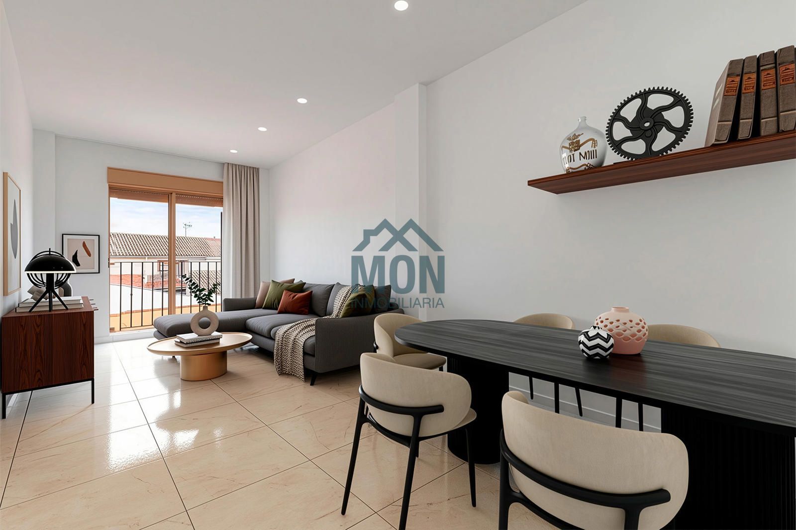 Living room of Flat for sale in Rotglà i Corbera  with Terrace, Oven and Balcony