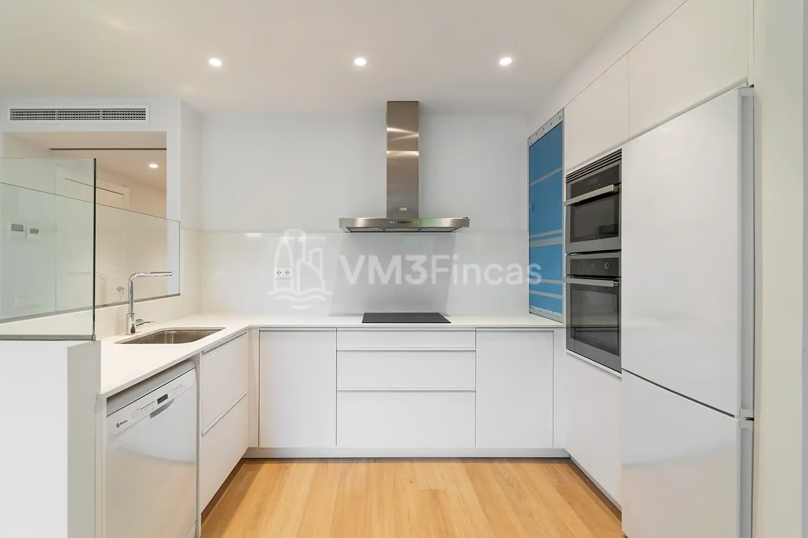 Küche von Wohnung zur Miete in Barcelona mit Klimaanlage, Heizung und Terrasse