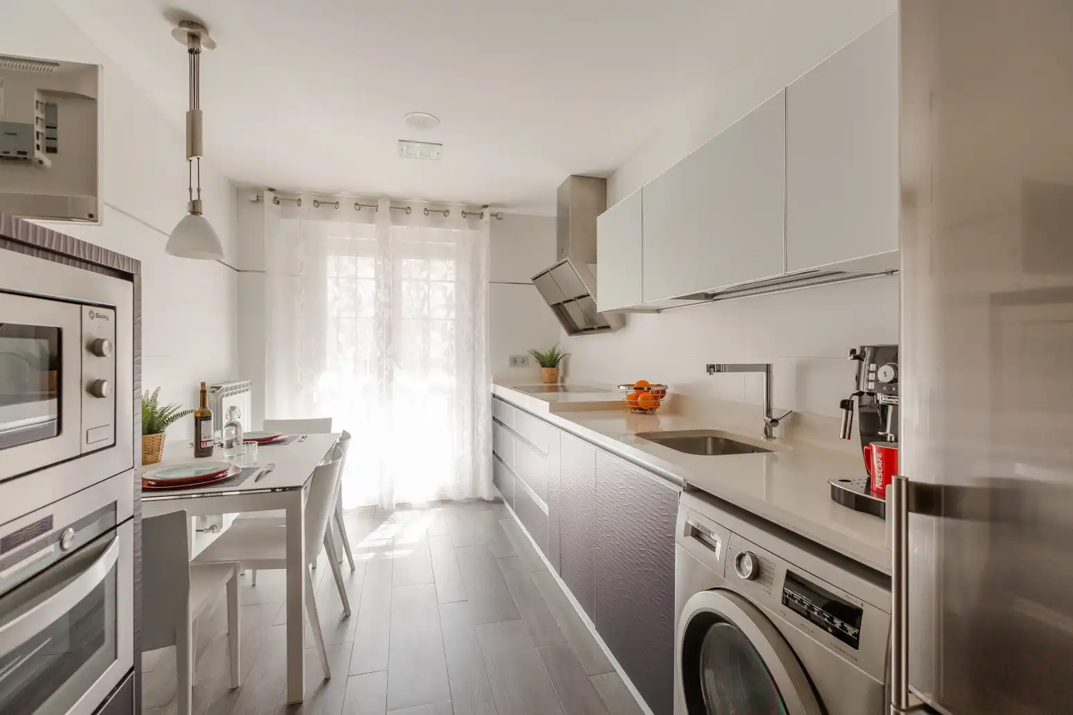 Kitchen of Flat for sale in  Pamplona / Iruña  with Heating, Parquet flooring and Terrace