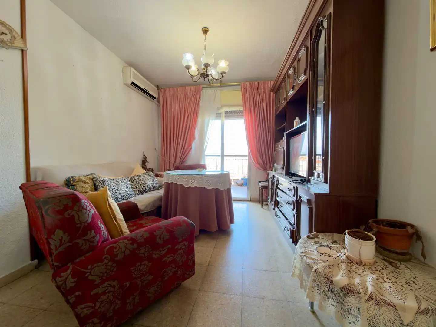 Living room of Flat for sale in Talavera de la Reina  with Air Conditioner, Terrace and Furnished